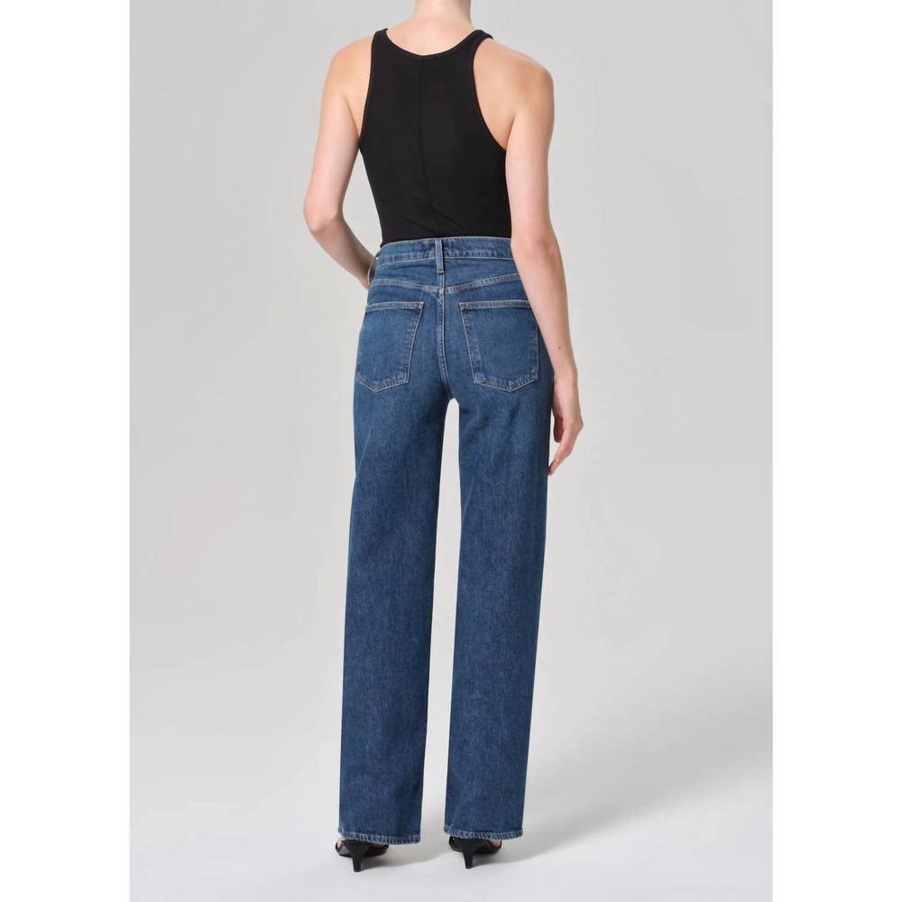 NEW AGOLDE harper mid rise straight jeans in tempo - Picture 2 of 4